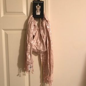 Pink fashion scarf